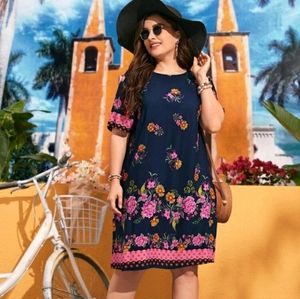 NEW Plus Natural 100% Viscose Rayon Tunic Dress